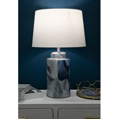 LAMPA STOŁOWA Z CERAMIKI ELEGANT 40X64 cm